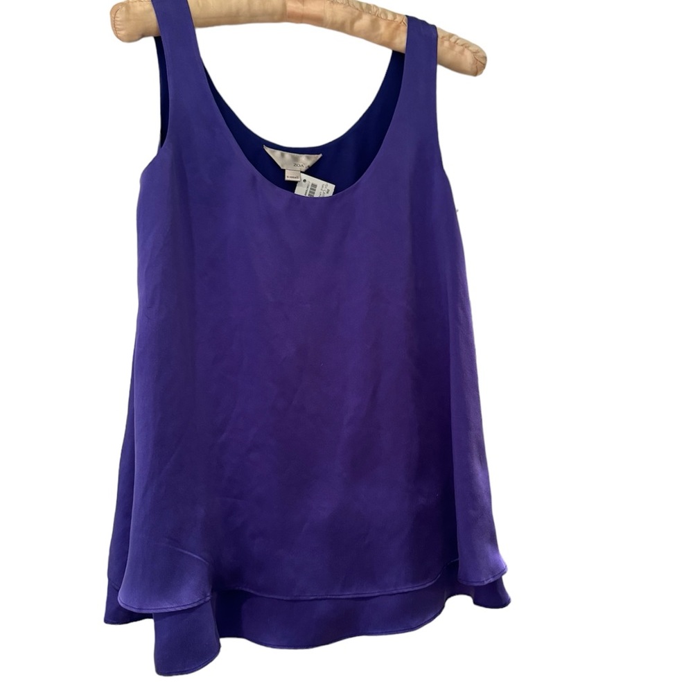 NWT Zoa Double Layered Tank. Color: Cobalt. Size XS
